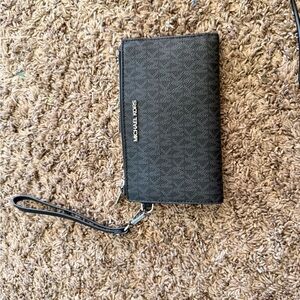 Michael Kors Charcoal Wristlet Wallet